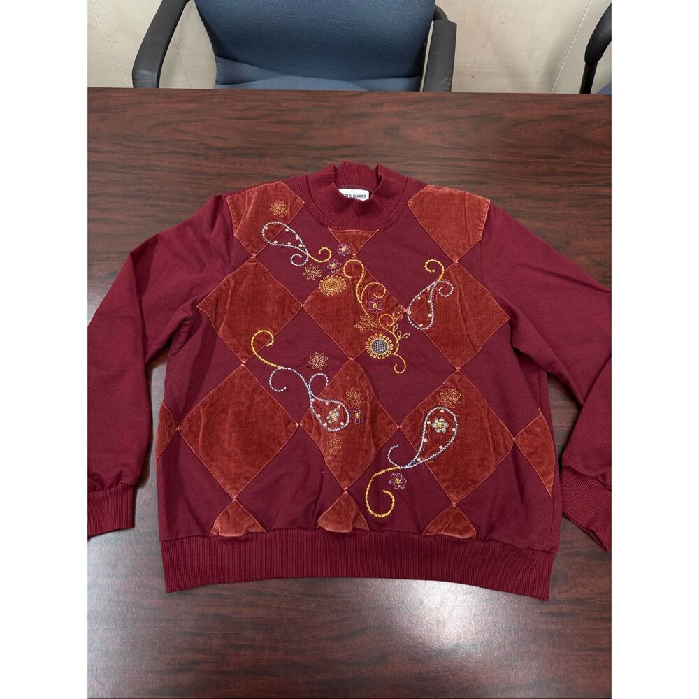 Alfred Dunner Petite Long Sleeve Top Size Petite Medium